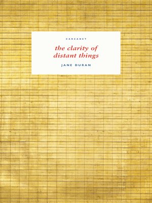cover image of the clarity of distant things